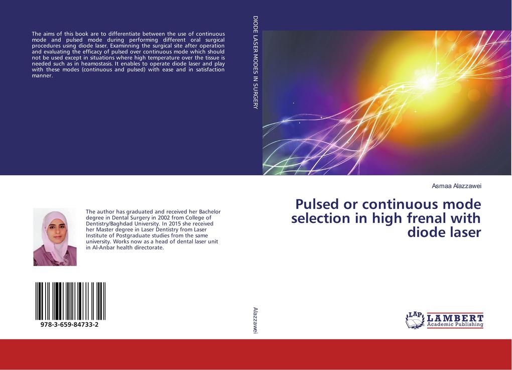 Pulsed or continuous mode selection in high frenal with diode laser