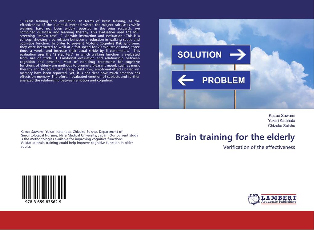 Brain training for the elderly