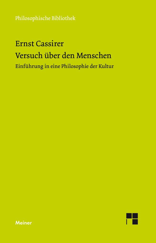 Felix Meiner Verlag Versuch über Den Menschen