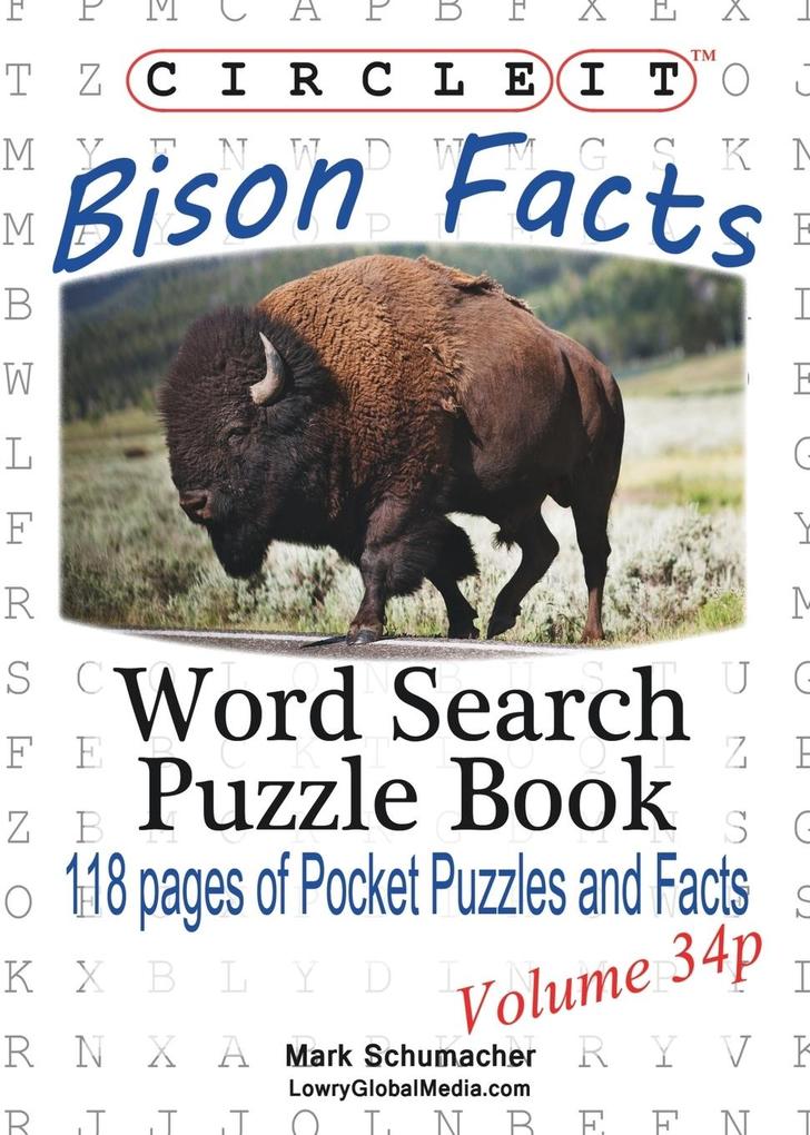 Circle It Bison Facts Pocket Size Word Search Puzzle Book
