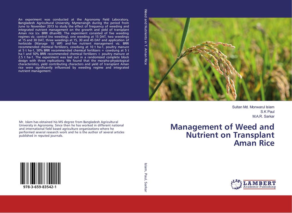 Management of Weed and Nutrient on Transplant Aman Rice