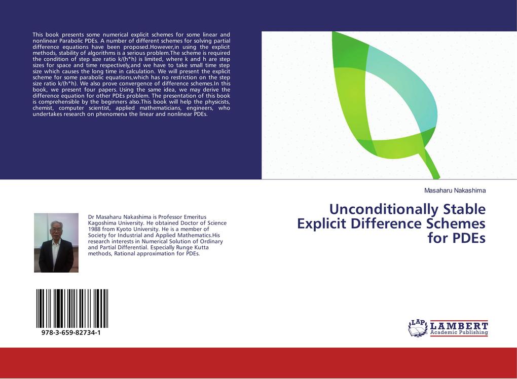 Unconditionally Stable Explicit Difference Schemes for PDEs