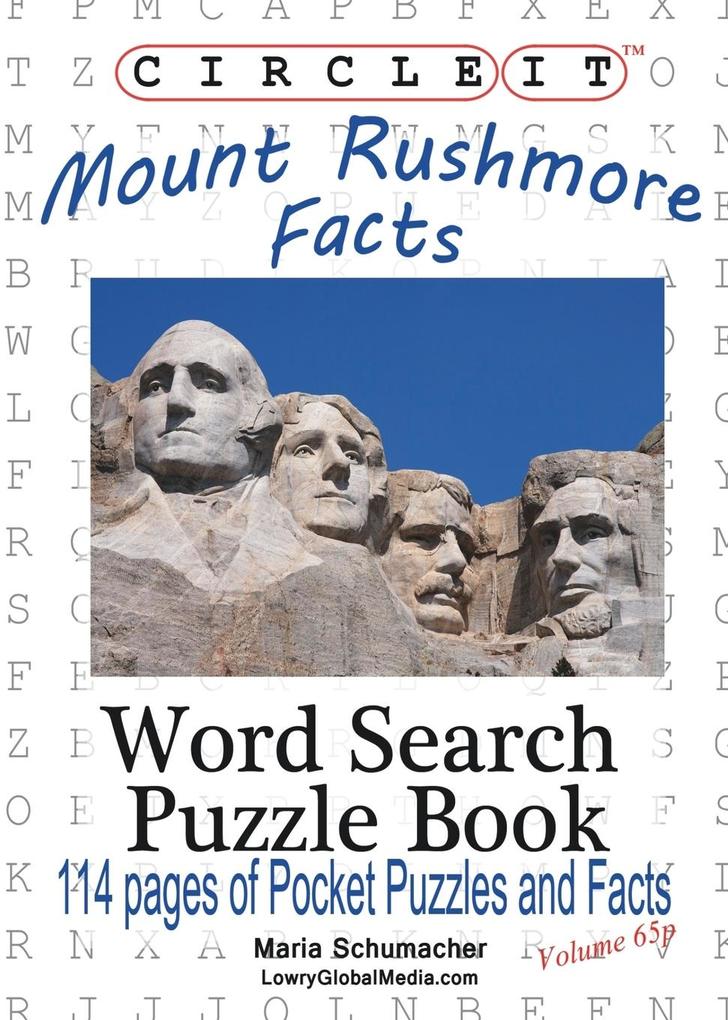 Circle It Mount Rushmore Facts Pocket Size Word Search Puzzle Book