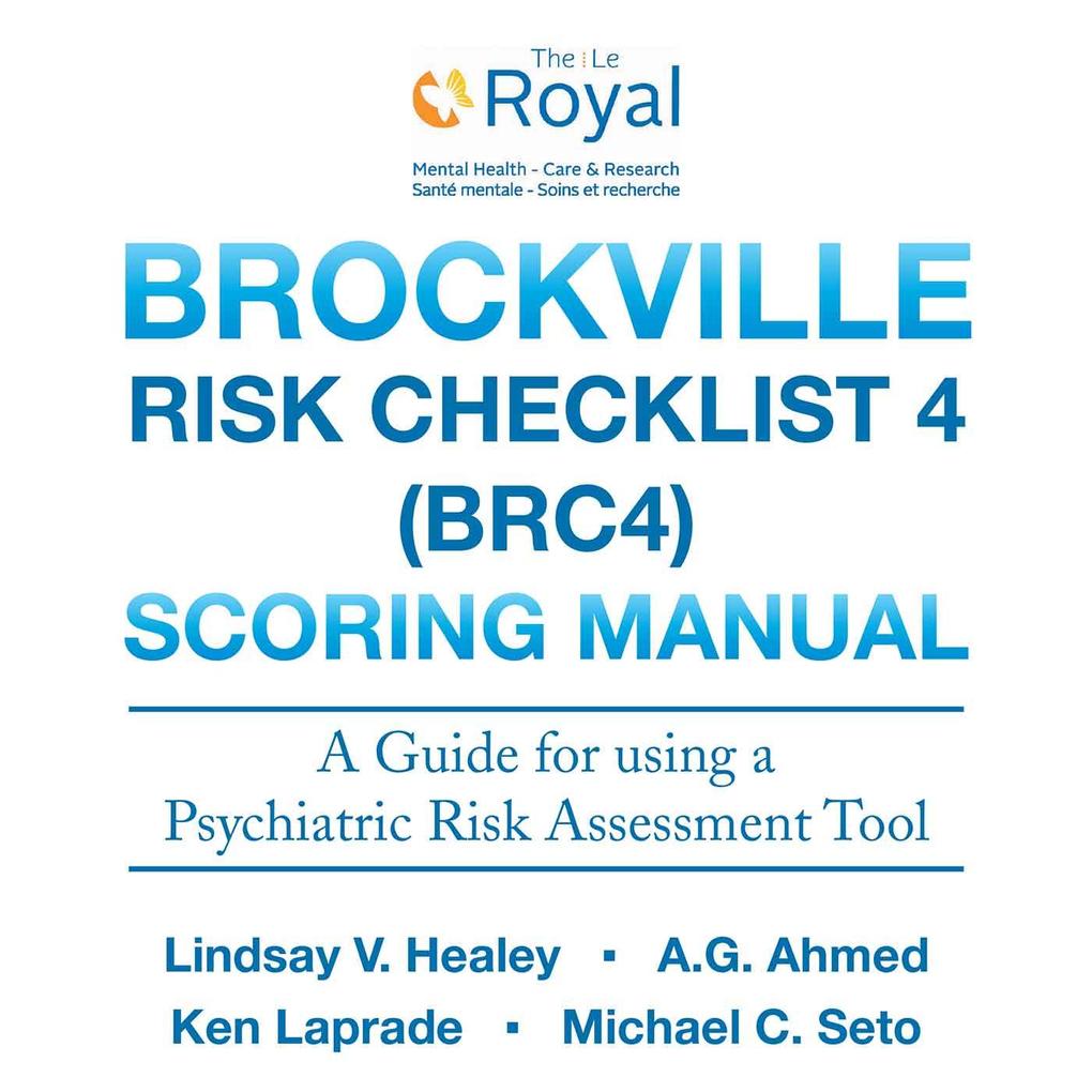 Brockville Risk Checklist 4 (Brc4): Scoring Manual