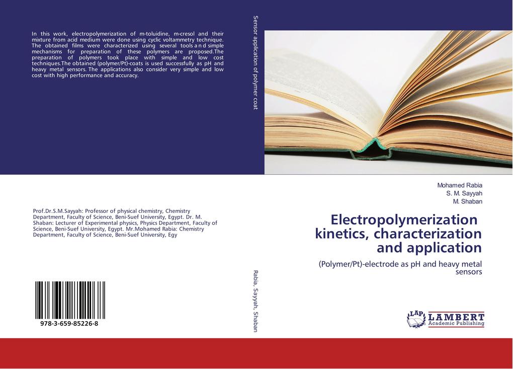 Electropolymerization kinetics characterization and application