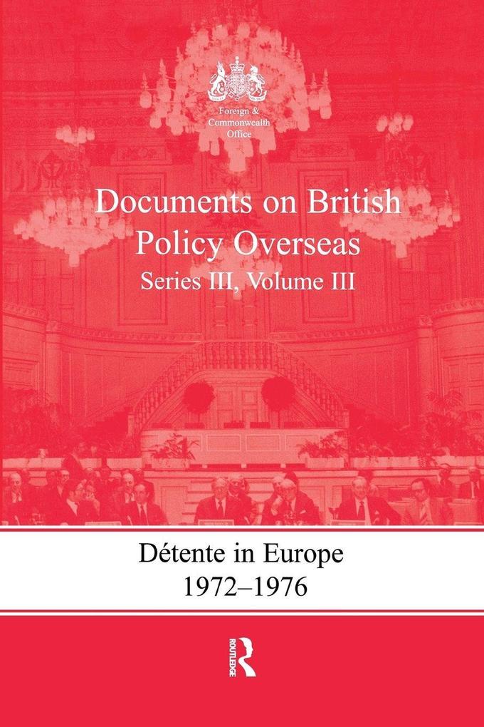 Detente in Europe 1972-1976