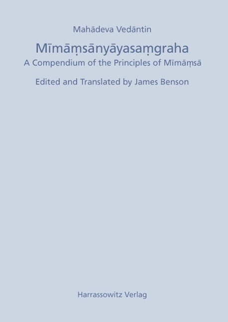 Mimamsanyayasamgraha als eBook Download von Mahadeva Vedantin - Mahadeva Vedantin
