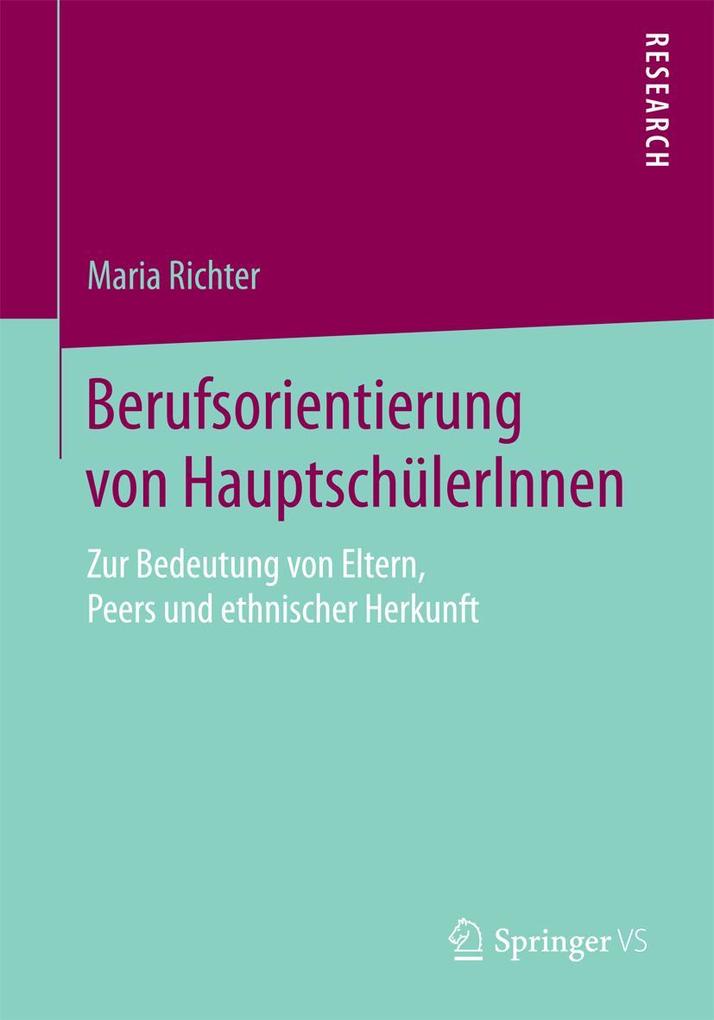 Berufsorientierung von HauptschülerInnen