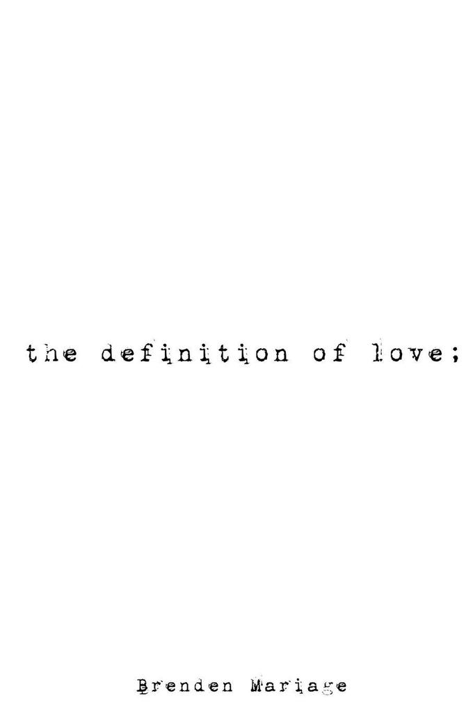 The Definition of Love;