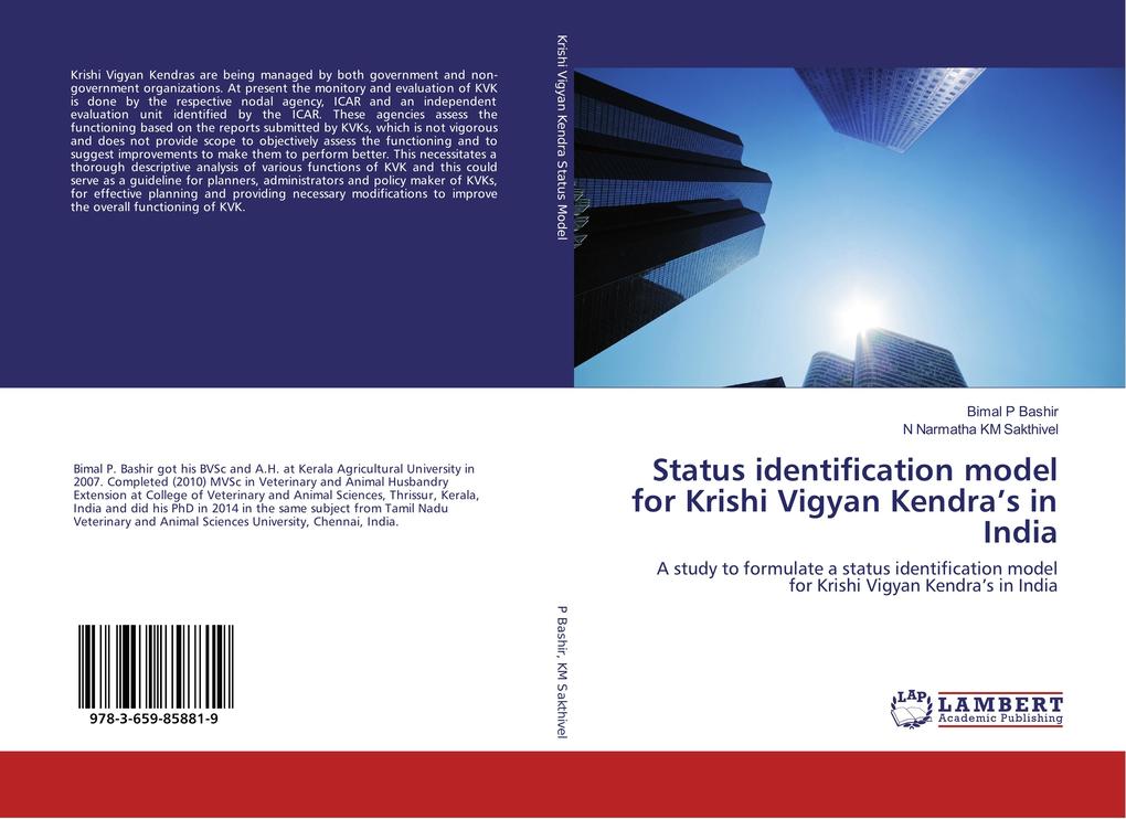Status identification model for Krishi Vigyan Kendra's in India