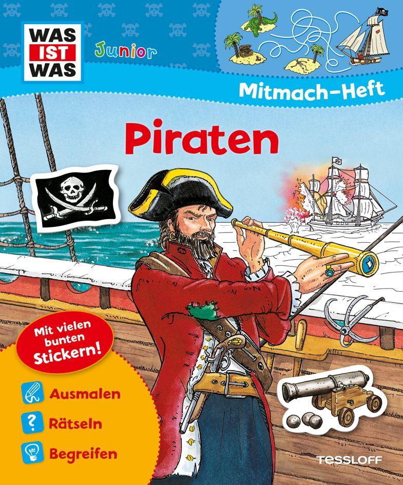WAS IST WAS Junior Mitmach-Heft Piraten