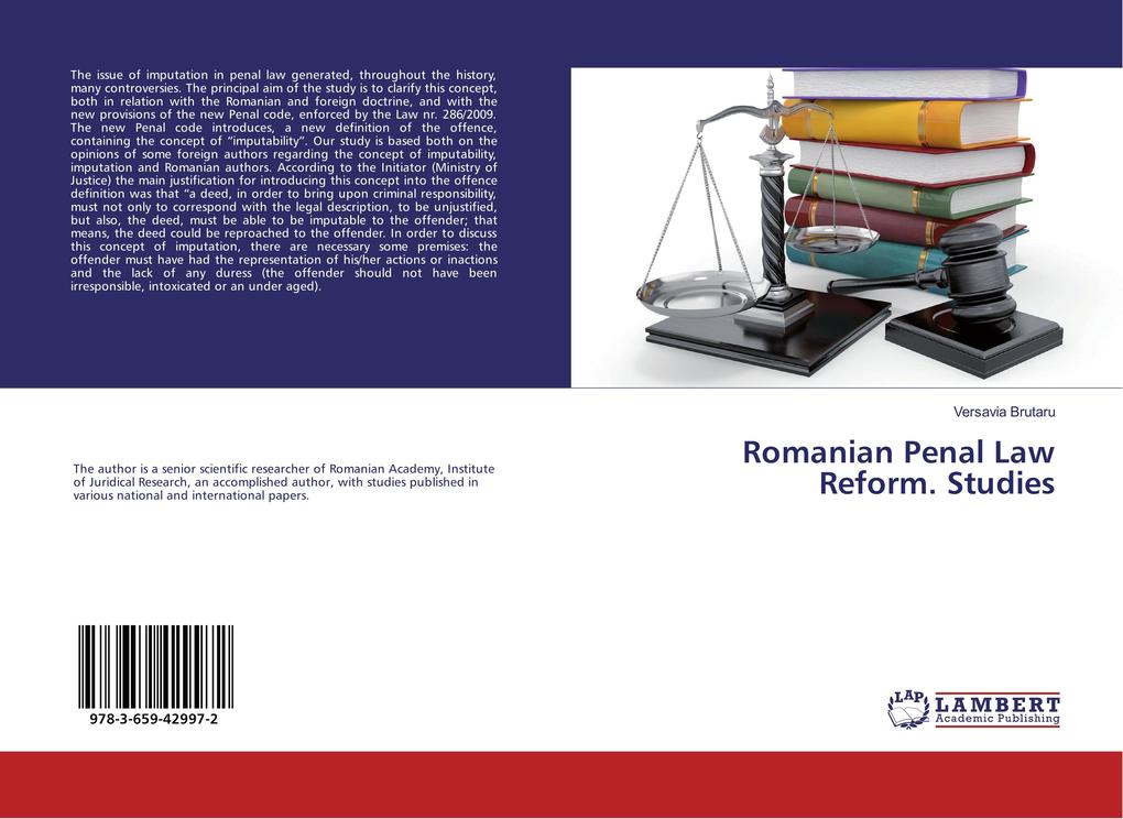 Romanian Penal Law Reform. Studies