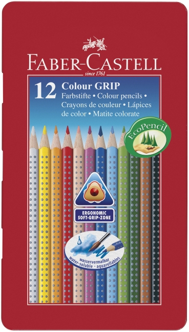 FABER-CASTELL Buntstifte Colour GRIP Mehrfarbig