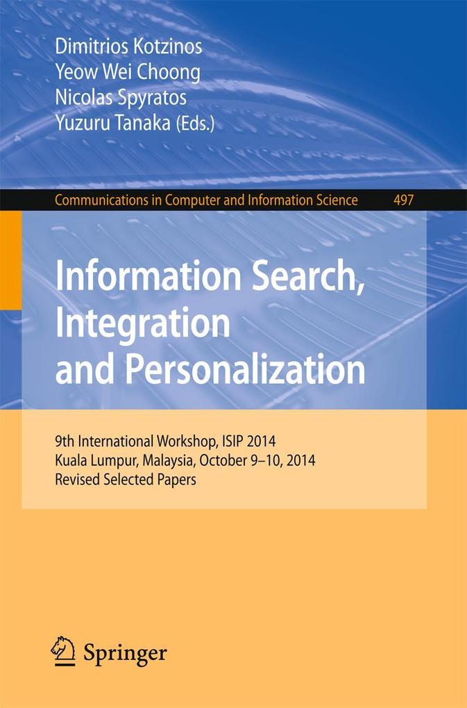 Information Search Integration and Personalization