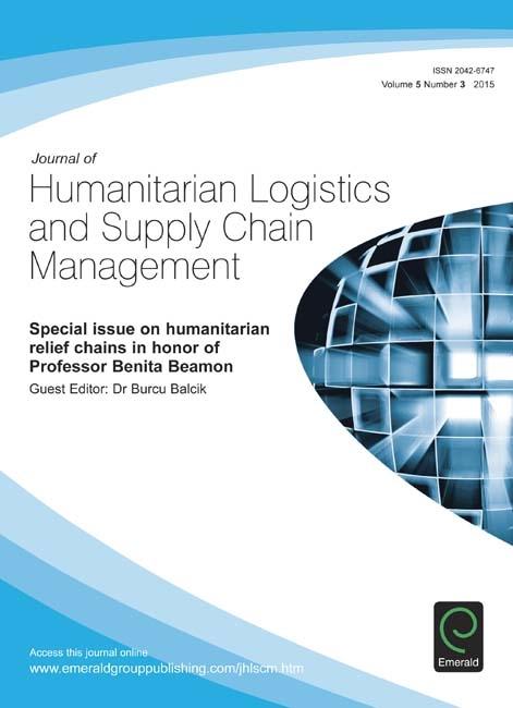 Special Issue on Humanitarian Relief Chains in Honor of Prof. Benita Beamon
