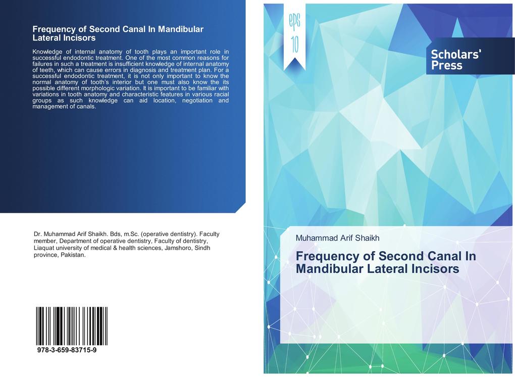 Frequency of Second Canal In Mandibular Lateral Incisors