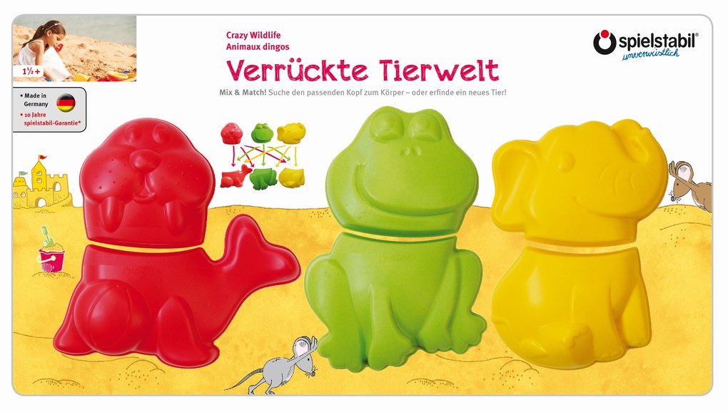 Spielstabil 7441 - Frosch Seelöwe und Elefant im Set