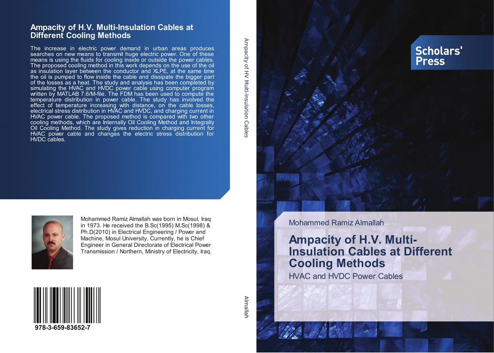 Ampacity of H.V. Multi-Insulation Cables at Different Cooling Methods