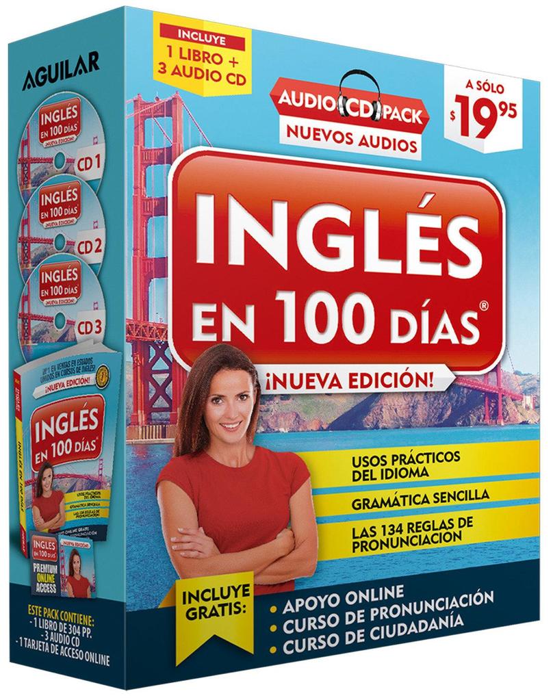Inglés En 100 Días - Curso de Inglés - Audio Pack (Libro + 3 CD‘s Audio) / English in 100 Days Audio Pack