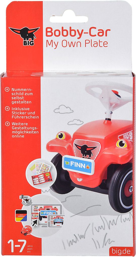 Image of BIG - Bobby-Car Mein Nummernschild