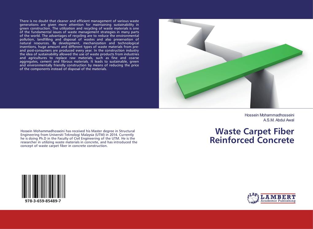 Waste Carpet Fiber Reinforced Concrete