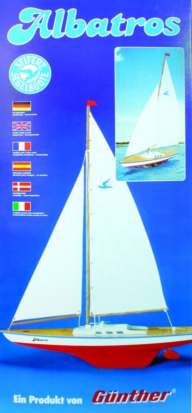 Paul Günther 1814 - Segelboot Albatros Segeljacht 77 x 89 cm