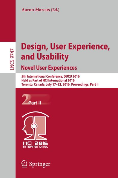 Design User Experience and Usability: Novel User Experiences