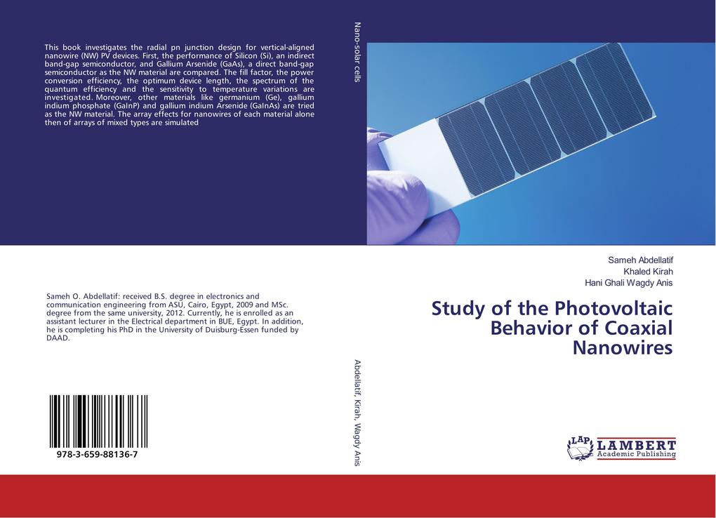Study of the Photovoltaic Behavior of Coaxial Nanowires