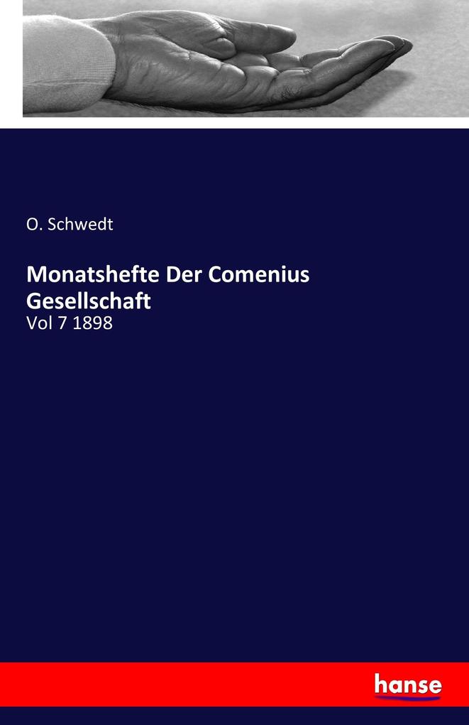 Monatshefte Der Comenius Gesellschaft