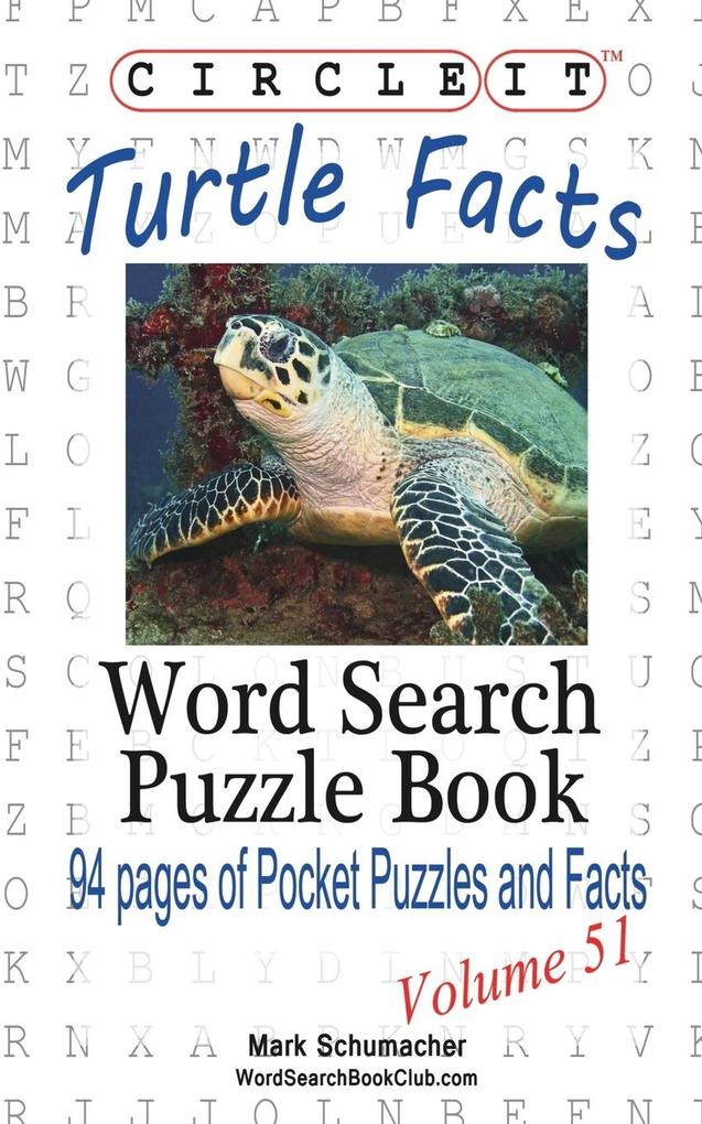 Circle It Turtle Facts Word Search Puzzle Book