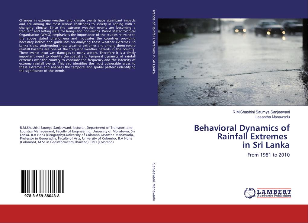 Behavioral Dynamics of Rainfall Extremes in Sri Lanka