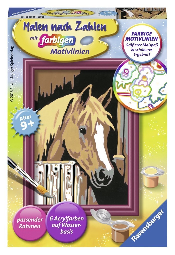 Image of Malen nach Zahlen Pferd im Stall Serie F
