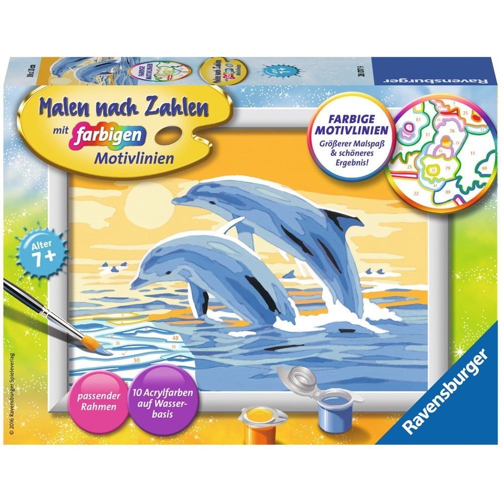 Freunde des Meeres. Malen nach Zahlen Serie E