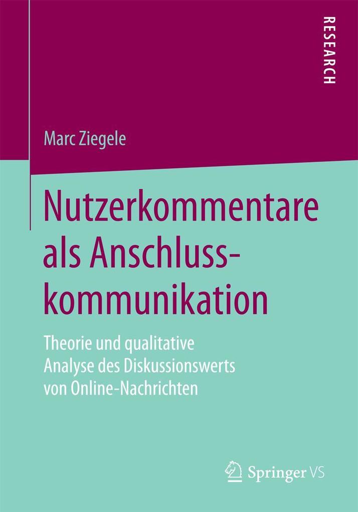Nutzerkommentare als Anschlusskommunikation