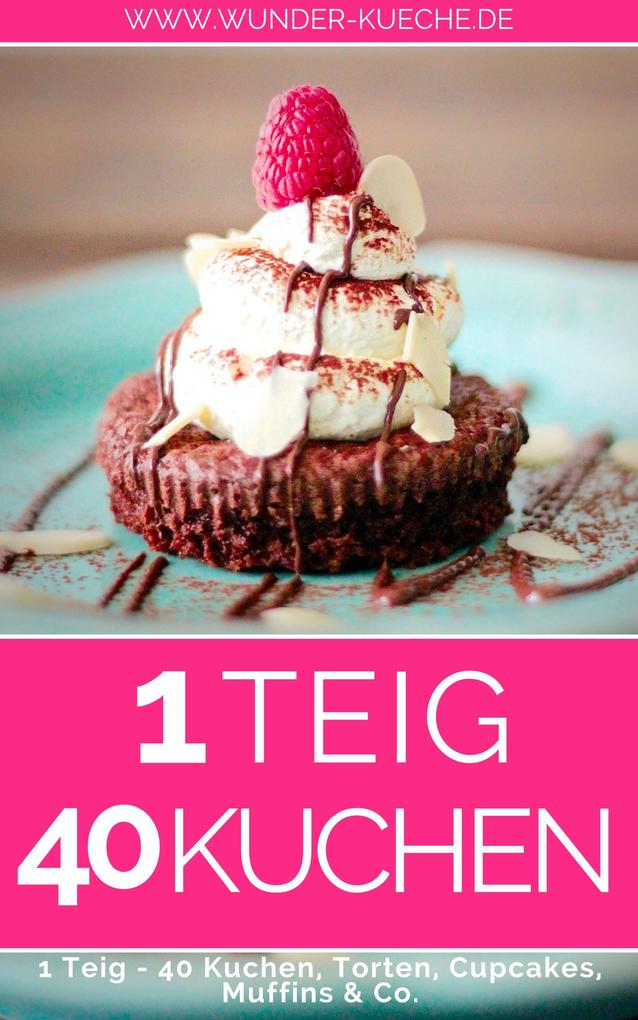 1 Teig - 40 Kuchen Torten Cupcakes & Co.