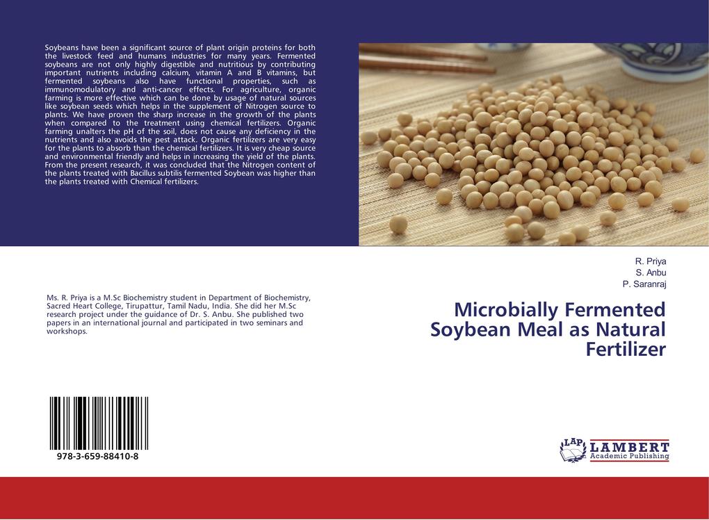 Microbially Fermented Soybean Meal as Natural Fertilizer