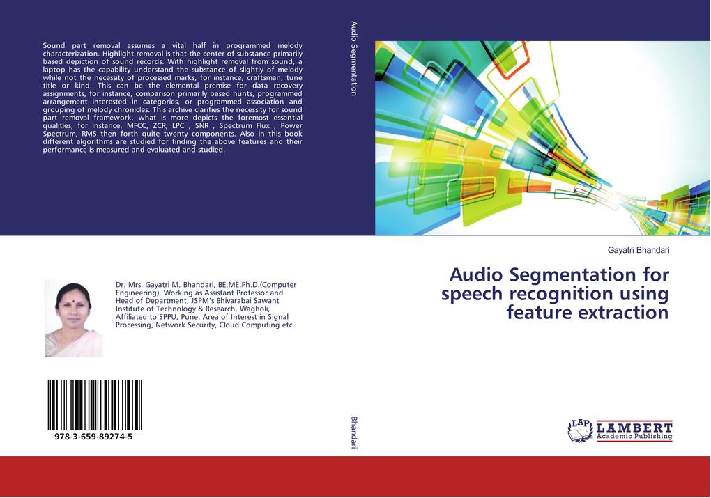 Audio Segmentation for speech recognition using feature extraction