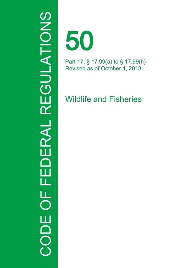 Code of Federal Regulations Title 50 Volume 7 October 1 2015