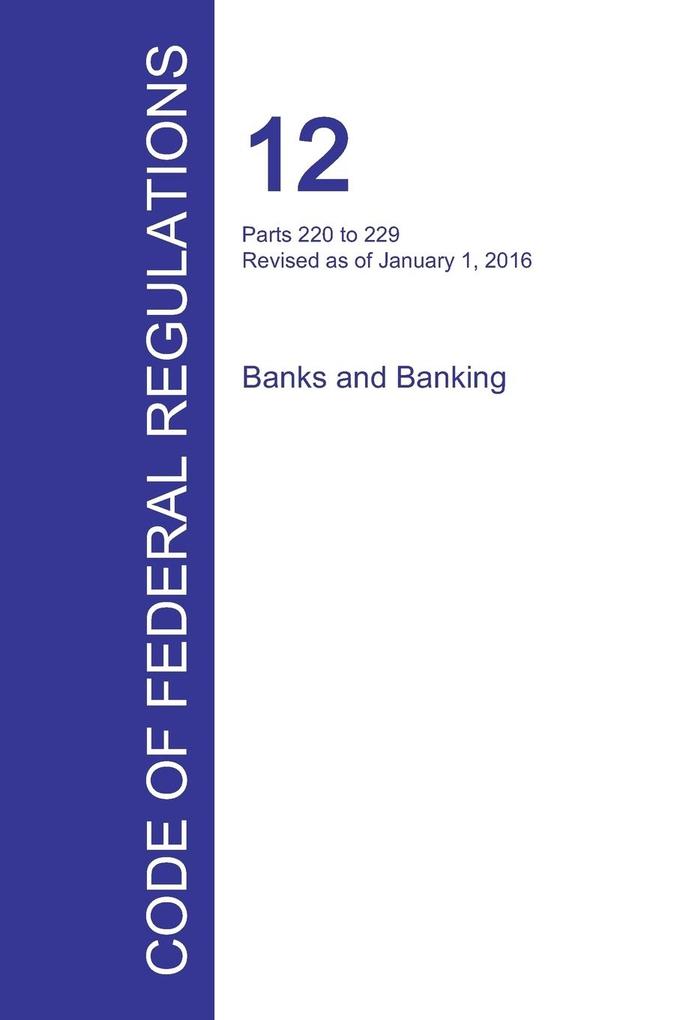 Code of Federal Regulations Title 12 Volume 3 January 1 2016