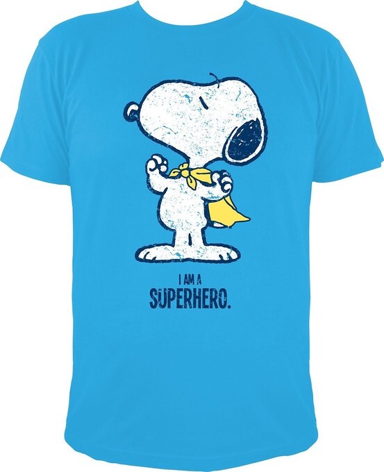 T-Shirt - Die Peanuts: Snoopy Superheld / I AM A SUPERHERO - Gr. L