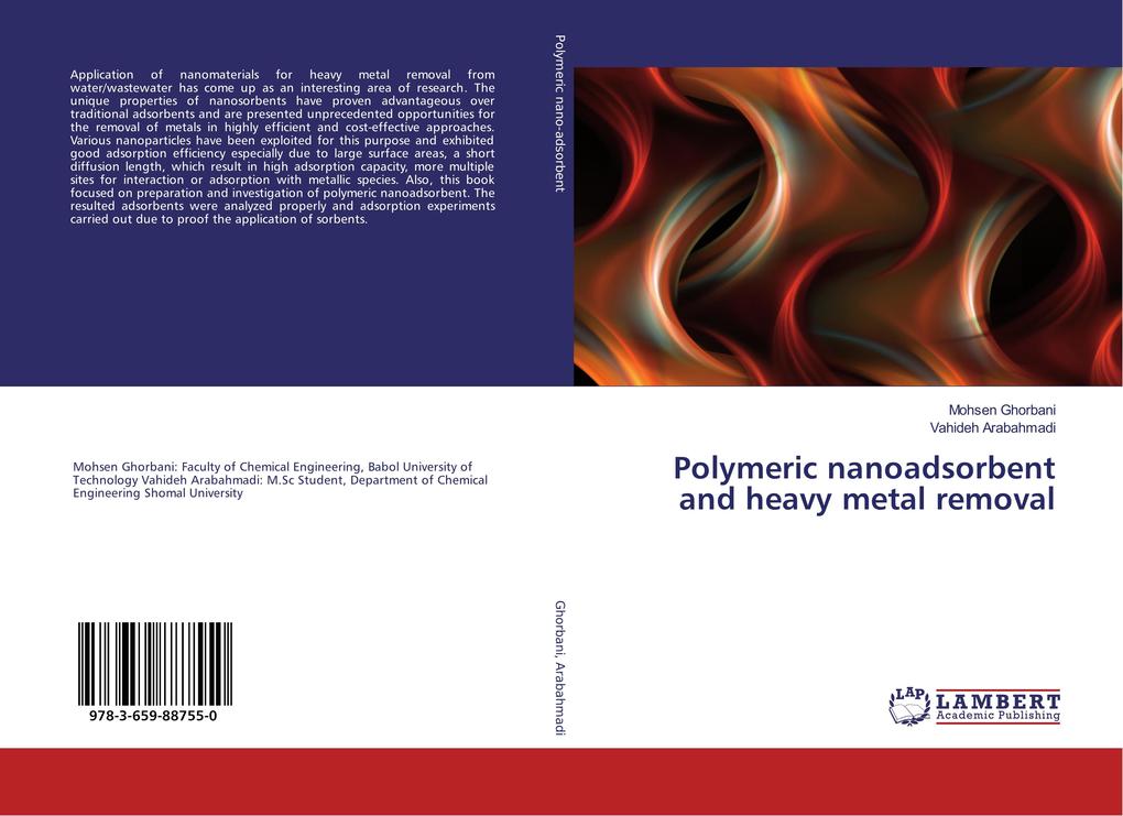 Polymeric nanoadsorbent and heavy metal removal