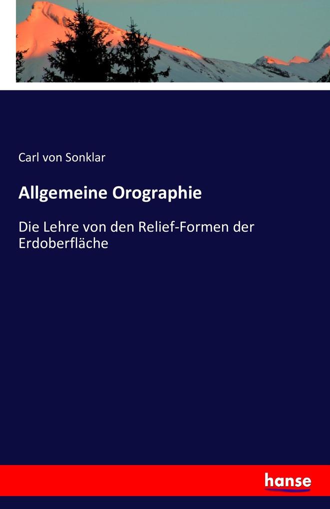 Allgemeine Orographie