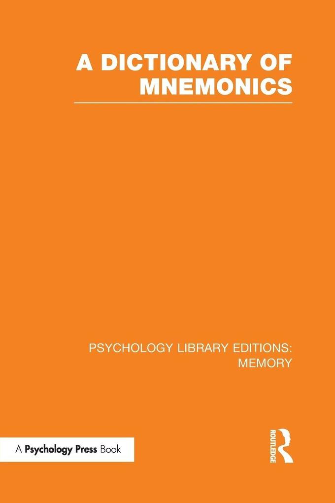 A Dictionary of Mnemonics (PLE