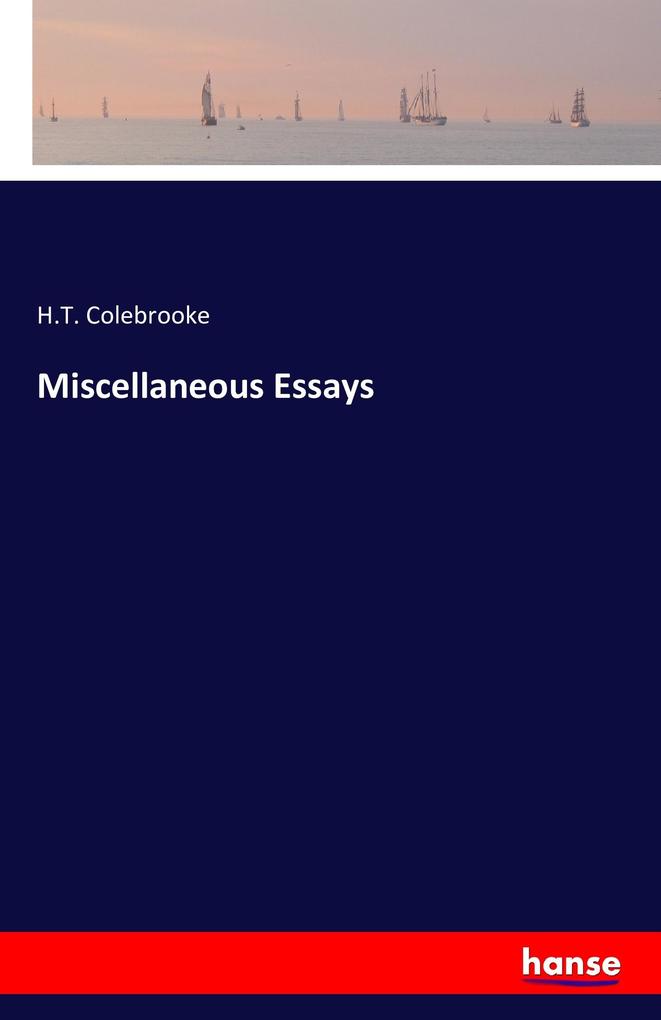 Miscellaneous Essays