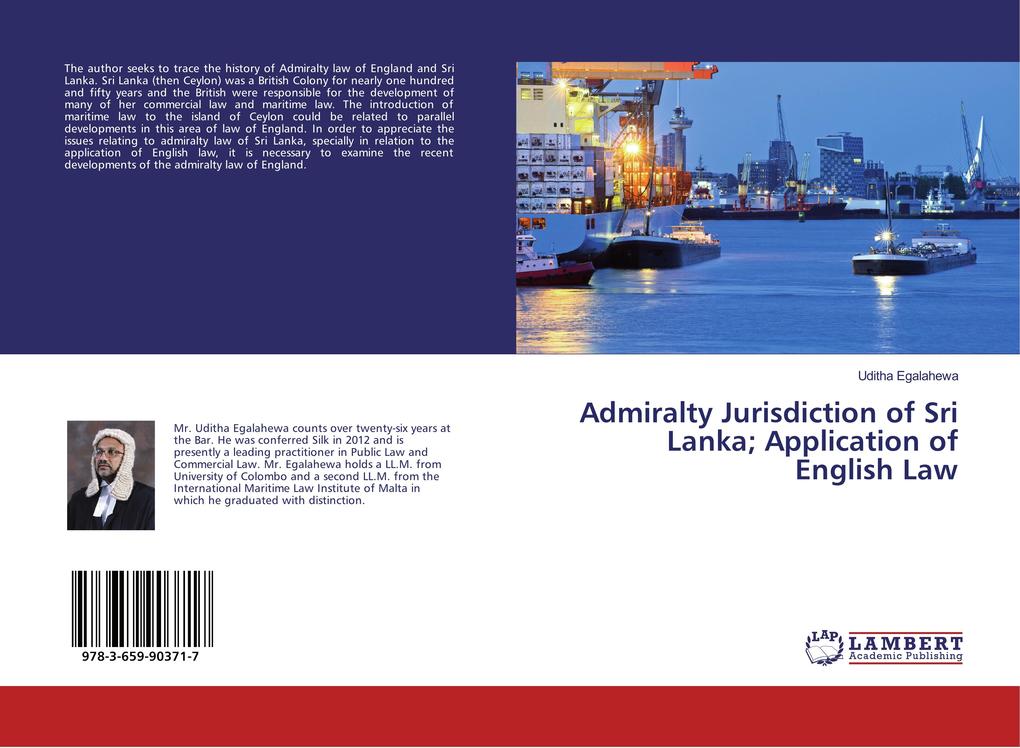 Admiralty Jurisdiction of Sri Lanka; Application of English Law