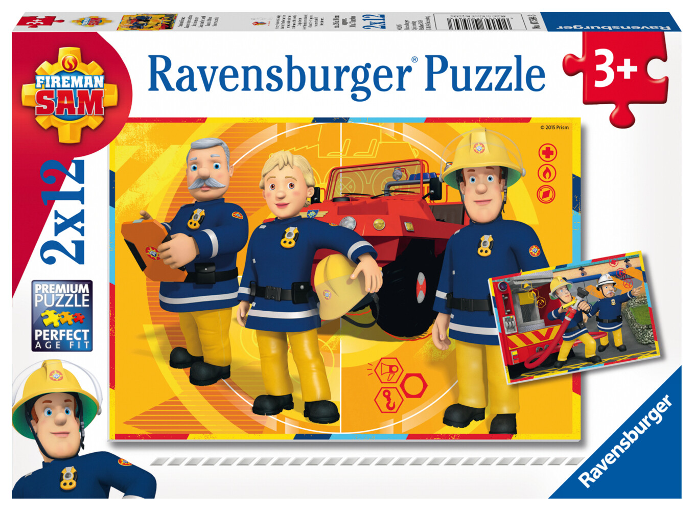 Image of 2er Set Puzzle, je 12 Teile, 26x18 cm, Feuerwehrmann Sam