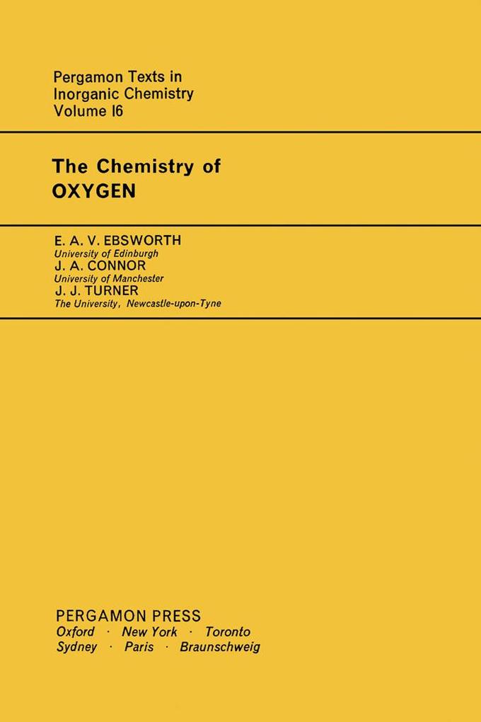 The Chemistry of Oxygen