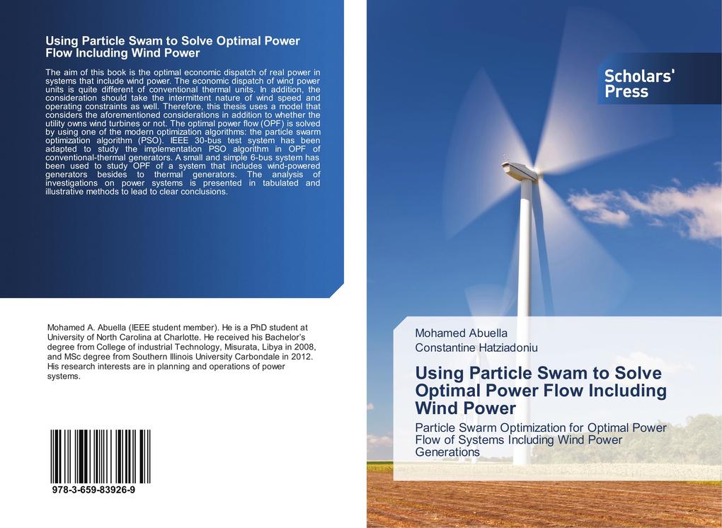 Using Particle Swam to Solve Optimal Power Flow Including Wind Power