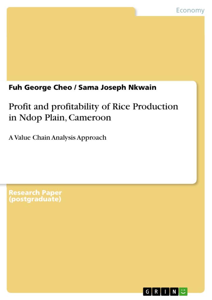 Profit and profitability of Rice Production in Ndop Plain Cameroon