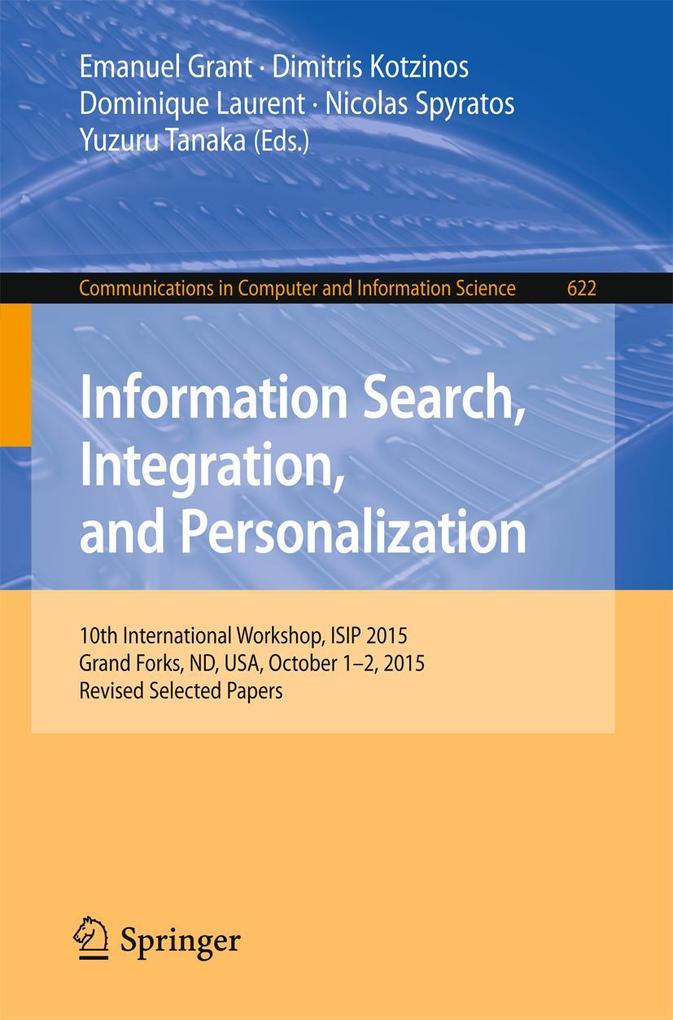 Information Search Integration and Personalization